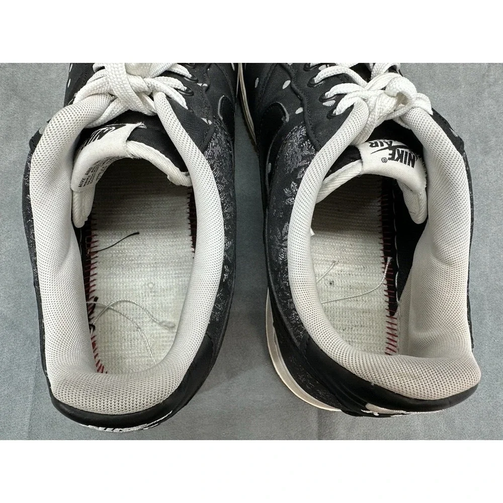 Nike Air Force 1 Low 07 LV8 Mens 13 Black Metallic Silver 718152-001 Shoes
